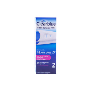 CLEARBLUE Test De Grossesse Détection Ultra-précoce Digital Boite de 2