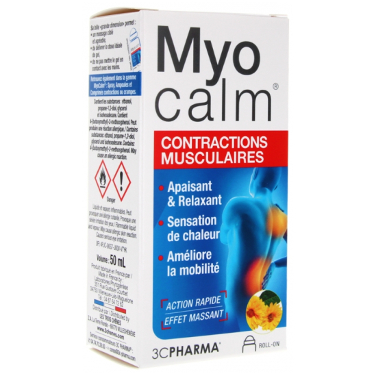 3C PHARMA Myocalm Contractions Musculaires Roll-On 50 ml