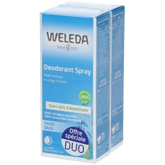 WELEDA DEO SAUGE SPR 2X100ML