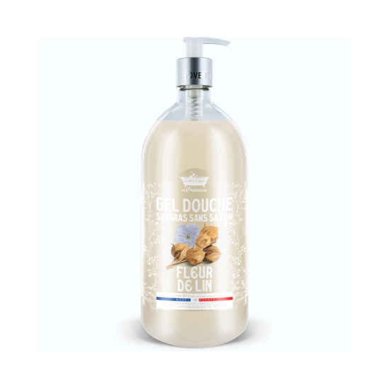LES PETITS BAINS EN PROVENCE Gel douche Fleur de Lin 1L