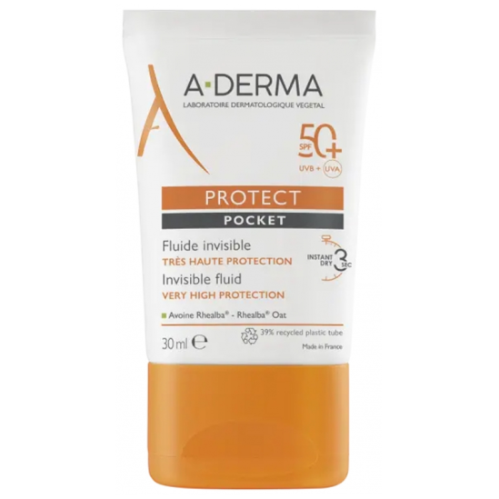 A-DERMA Protect Pocket Fluide Invisible Très Haute Protection 30 ml