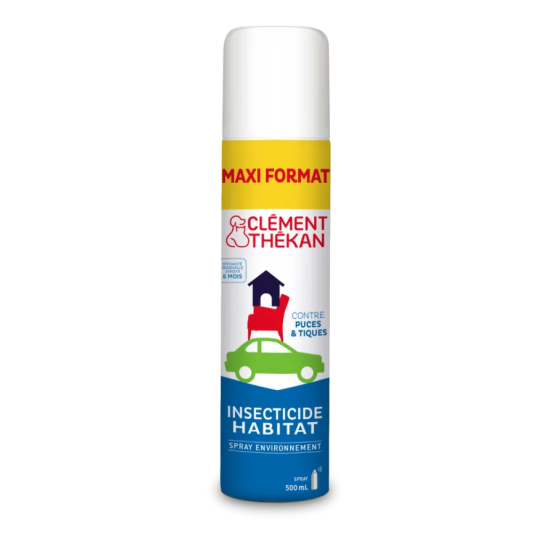 CLEMENT THEKAN Spray Insecticide Habitat Puces & Tiques 500ml