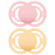 MAM 2 Sucettes Perfect Tendance 18 Mois et + - Couleur : Rose et Jaune