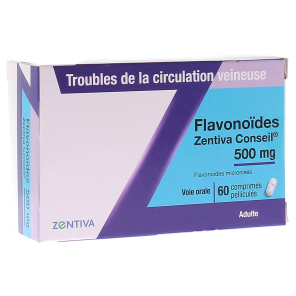 FRACTION FLAVO ZENTIVA C 500MG CPR BT60