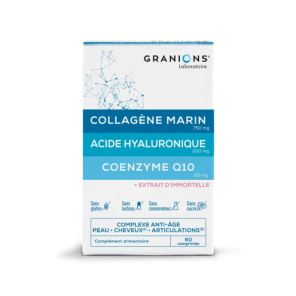 GRANIONS Collagène, Acide Hyaluronique, Coenzymze Q10 Comprimés boite de 60