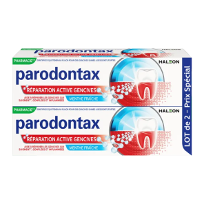 PARODONTAX Dentifrice Réparation Active des Gencives 2x75ml