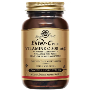 Solgar Ester C Plus 500mg 50 gélules