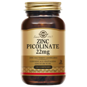 SOLGAR Zinc Picolinate 100 Comprimés