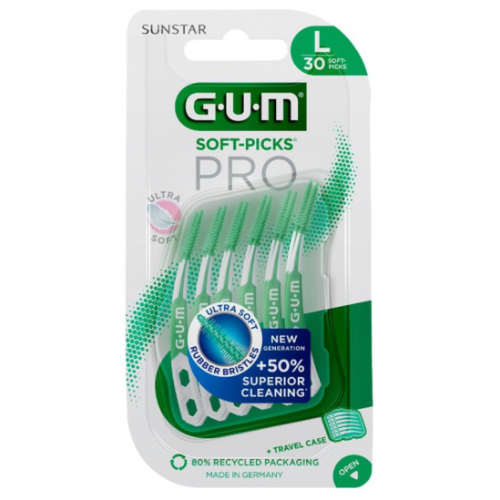 GUM Soft-Picks Pro 30 Unités Taille : L