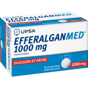 Efferalgan 1g effervescent 8 comprimés 