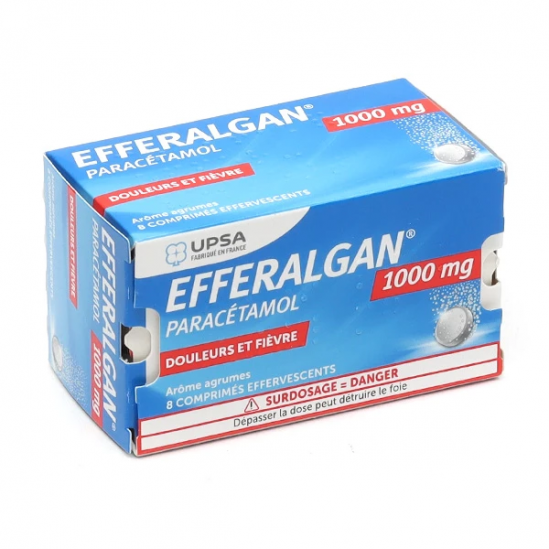 Efferalgan 1000mg fruits rouges 8 comprimés