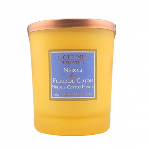 COLLINES DE PROVENCE Bougie Parfumée Néroli et Fleur De Coton 180g