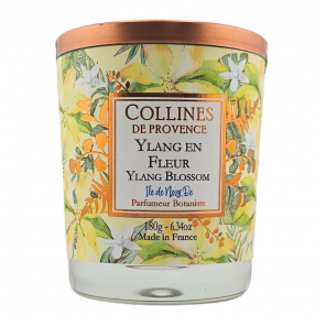 COLLINES DE PROVENCE Bougie Parfumée Ylang En Fleur 180g
