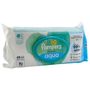 PAMPERS Harmonie Aqua 48 Lingettes