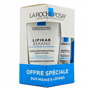 LA ROCHE-POSAY Duo crème main 50ml et Stick lèvre