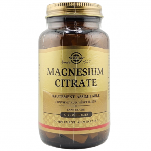 SOLGAR Magnésium Citrate 60 Comprimés