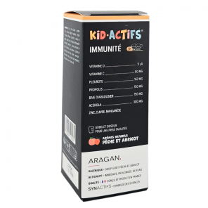 ARAGAN Kid Actifs Sirop Immunité 125ml