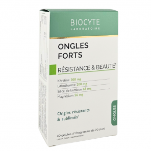 BIOCYTE Ongles Forts Résistance & Beauté 40 gélules