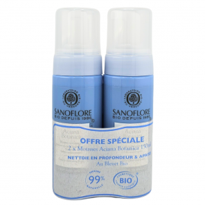 SANOFLORE Aciana Botanica Mousse Nettoyante 2x150ml