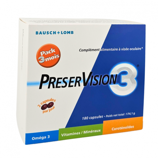 PRESERVISION 3 Boite de 180 Capsules