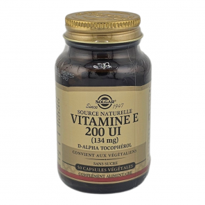 SOLGAR Vitamine E 200UI 50 Capsules