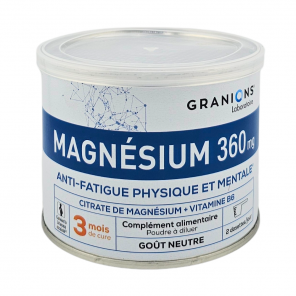 GRANIONS Magnésium 360mg Anti-Fatigue 210g