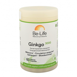 BE-LIFE Ginkgo 3000 60 Gélules