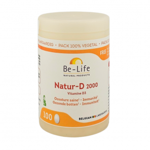 BE-LIFE Natur-D 2000 Vitamine D3 1000 Comprimés