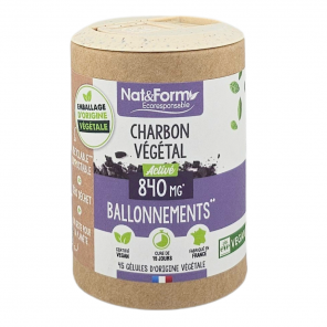 NAT&FORM Charbon Vegetal 45 Gelules