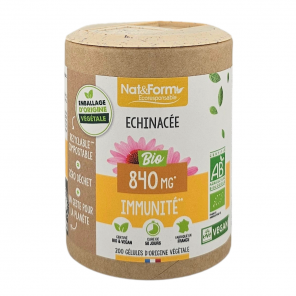 NAT&FORM Echinacée 840Mg Immunité 200 gélules