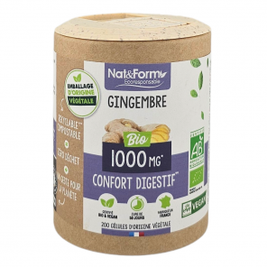 NAT&FORM Gingembre 1000Mg Confort Digestif 200 gélules