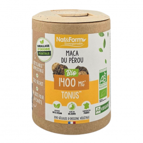 NAT&FORM Maca Du Pérou 1400Mg Tonus Boite de 200 gélules