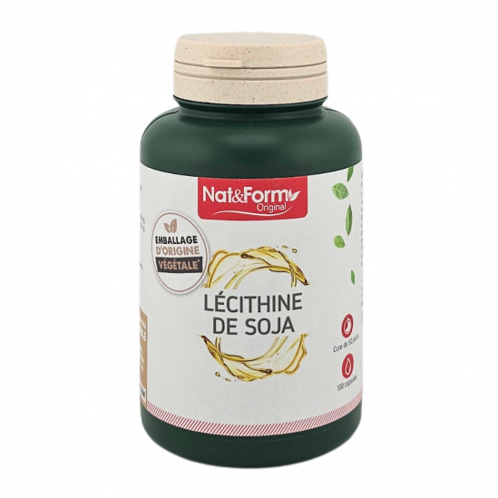 NAT&FORM Lécithine De Soja Boite de 100 Capsules