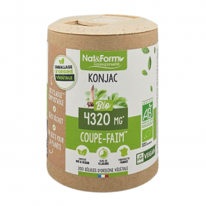 NAT&FORM Konjac 4320Mg Coupe-Faim 200 gélules