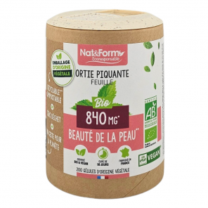 NAT&FORM Ortie Piquante Feuille 840Mg 200 gélules