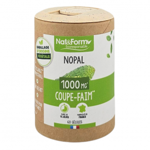NAT&FORM Nopal Coupe-Faim 1000Mg 60 gélules