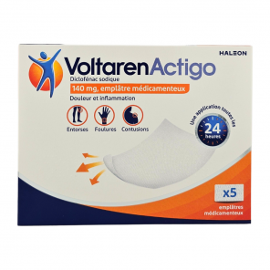 VOLTARENACTIGO Emplâtre Médicamenteux Boite de 5