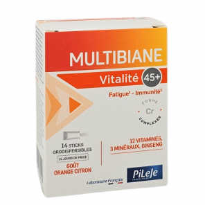 PILEJE Multibiane Vitalité 45+ Boite de 14 Sticks