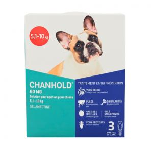 CLEMENT THEKAN Chanhold 60Mg Chiens 5,1-10kg Boite de 3 Pipettes