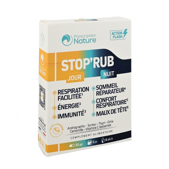 PRESCRIPTION NATURE Stop'Rub Jour Et Nuit Boite de 30 Gélules