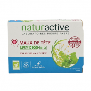 NATURACTIVE Maux De Tête Flash Bio Boite de 14 gélules