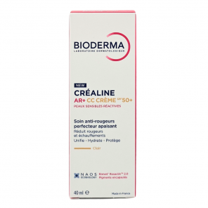 BIODERMA Créaline AR+ CC Crème Clair SPF 50+ 40ml