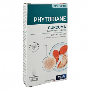 PILEJE Phytobiane Curcuma Soutien digestif Boite de 30 Comprimés