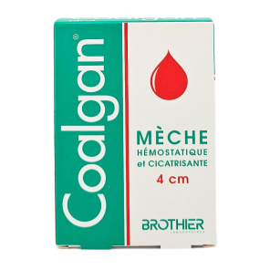 COALGAN Mèche Hémostatique et cicatrisante boite de 5