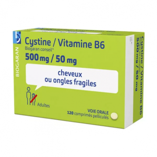 CYSTINE B6 BGC 500/50MG CPR BTE 120