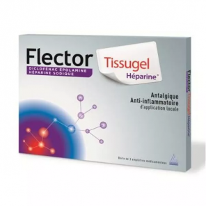FLECTOR TISSUGEL HEPARINE EMPLATRE BTE 3