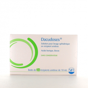 DACUDOSES Solution pour Lavage Ophtalmologique Doses boite de 24