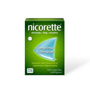 NICORETTE Microtab 2MG Comprimés Sublinguaux boite de 100